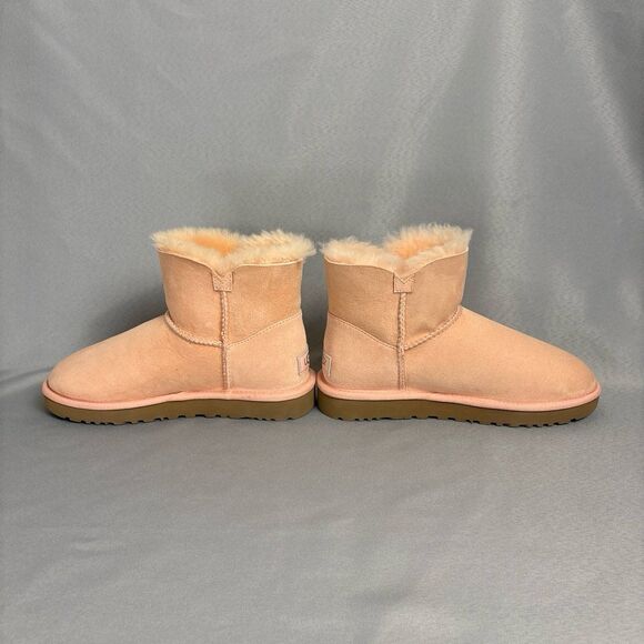 New Ugg Boots Mini 7 Pink or Tropical Peach Bailey Petal Rare Gorgeous Color! - Picture 11 of 12